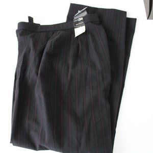 East 5th Classic Fit Black With Red Pin Stripe Dress Pants 8 P